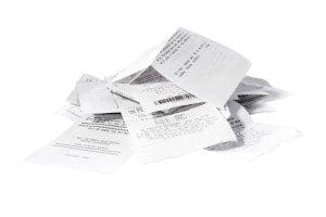 Pile Of Receipts Pile Of Receipts